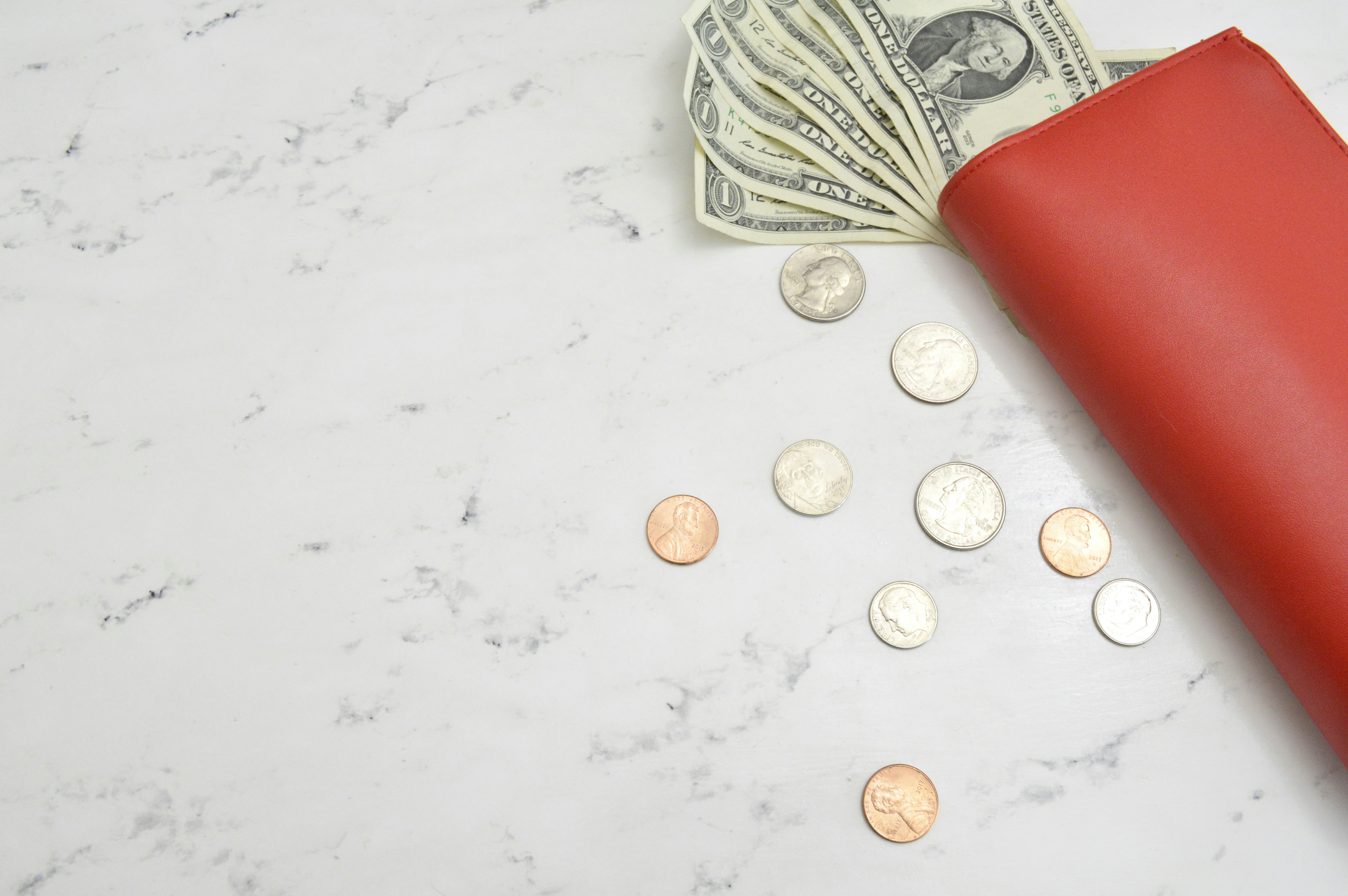 Money styled stock photo for bloggers and entrepreneurs.